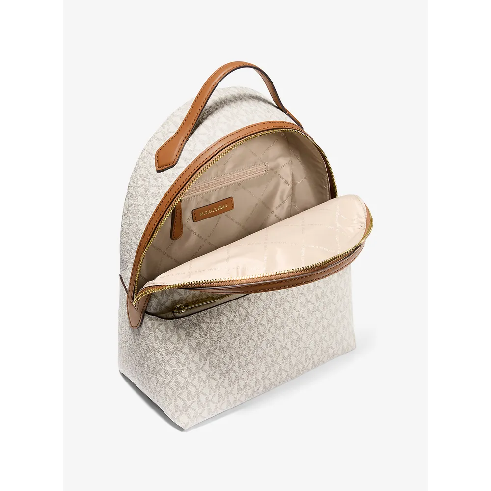 Michael Kors Mochila mediana con logotipo de Sheila | Vainilla