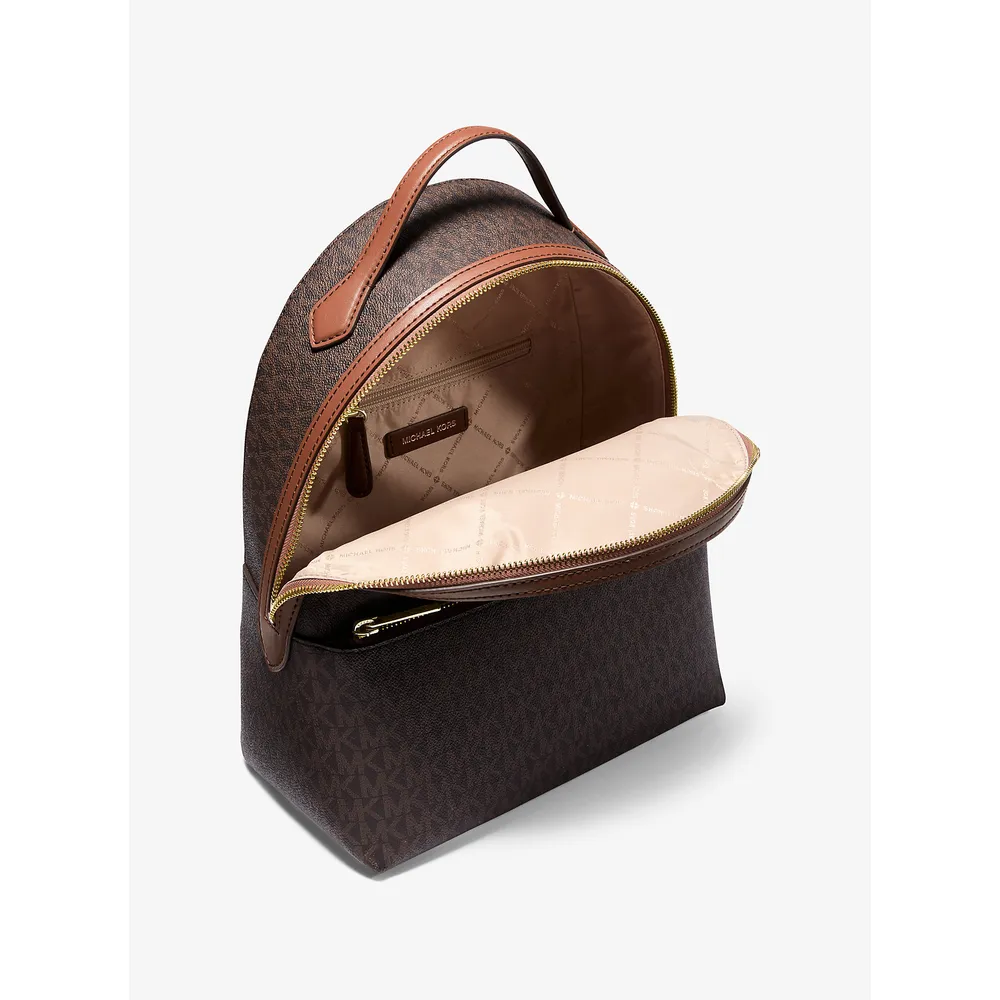 mk616398987_1_webp.webp Michael Kors Mochila mediana con logotipo de Sheila | Marrón
