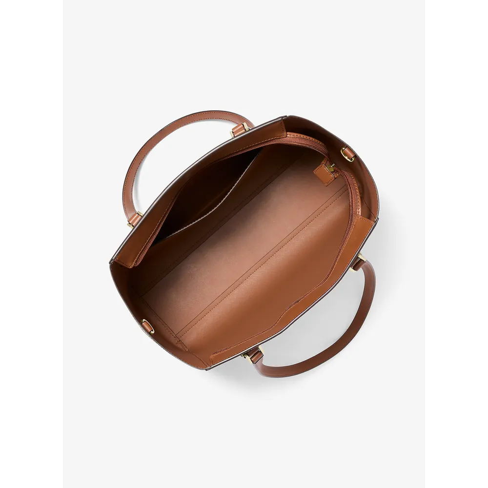 Michael Kors Bolso tote grande 3 en 1 con logotipo de Charlotte | Marrón