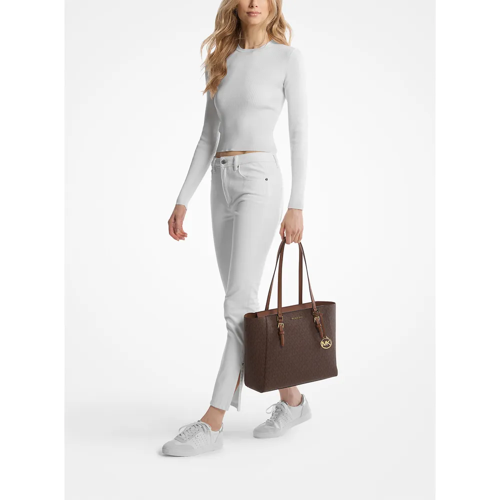 Michael Kors Bolso tote grande 3 en 1 con logotipo de Charlotte | Marrón