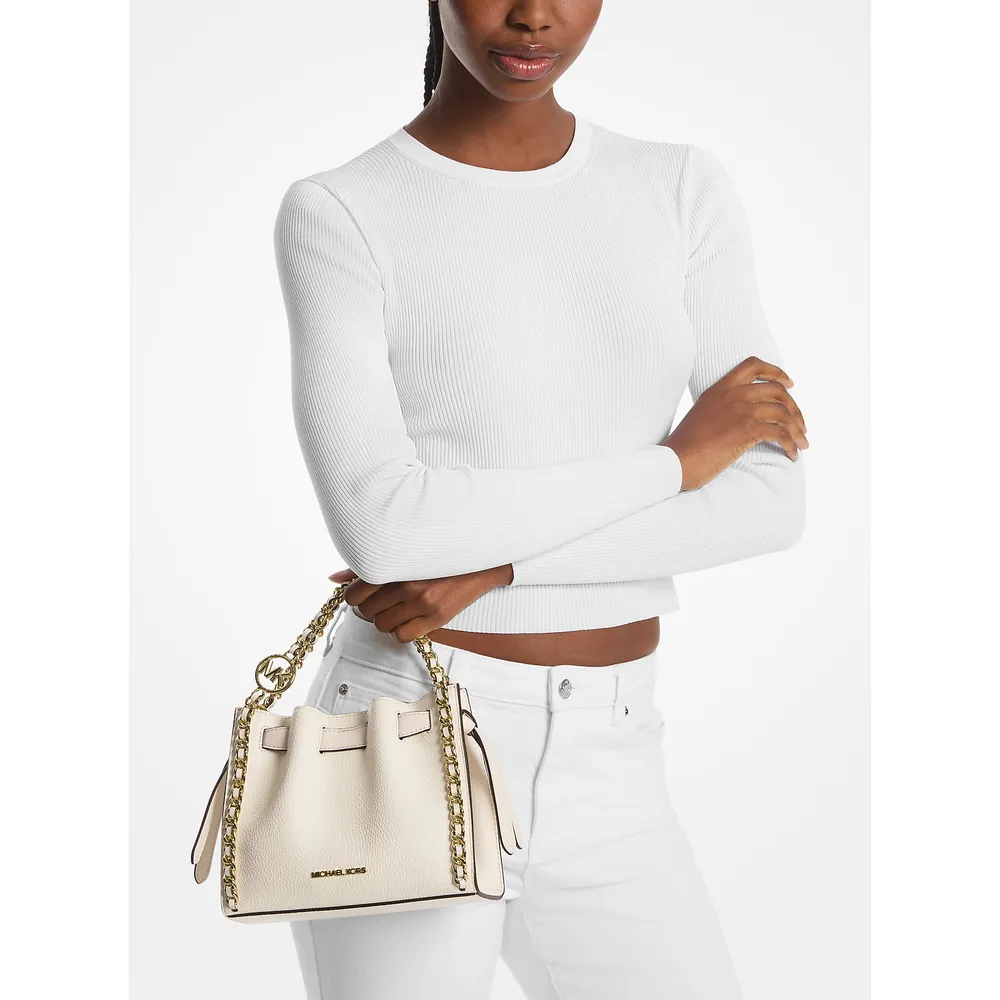 Michael Kors Bolso bandolera pequeño con cadena Mina | Lt Cream