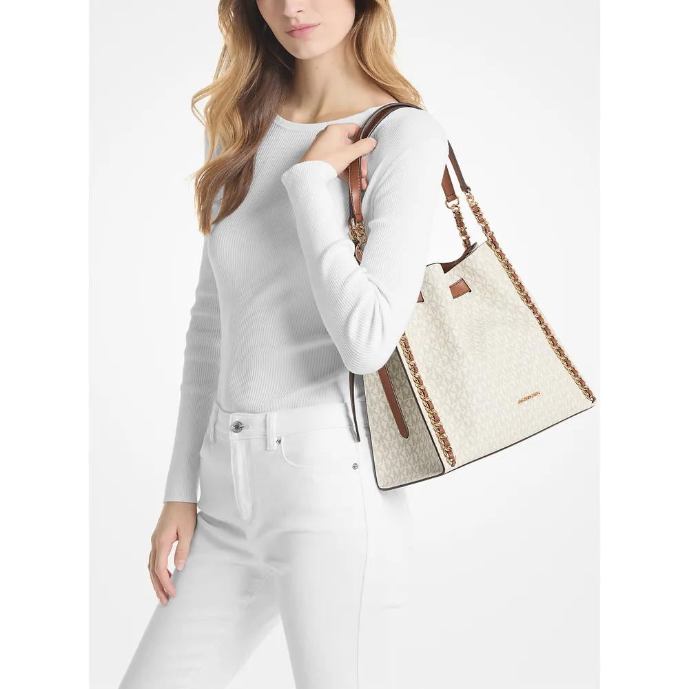 Michael Kors Bolso de hombro Mina grande | Vanilla