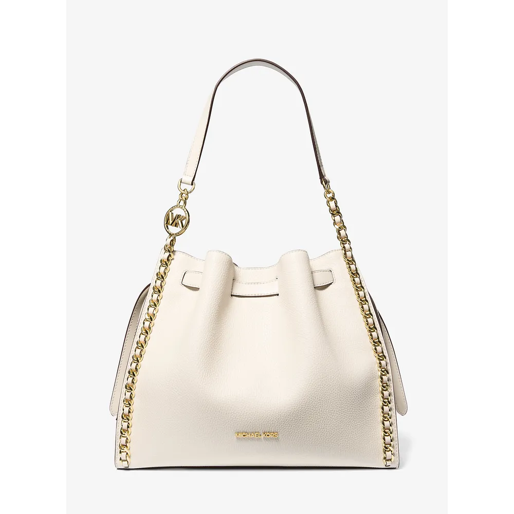 Michael Kors Bolso de hombro grande con cadena Mina | Lt Cream