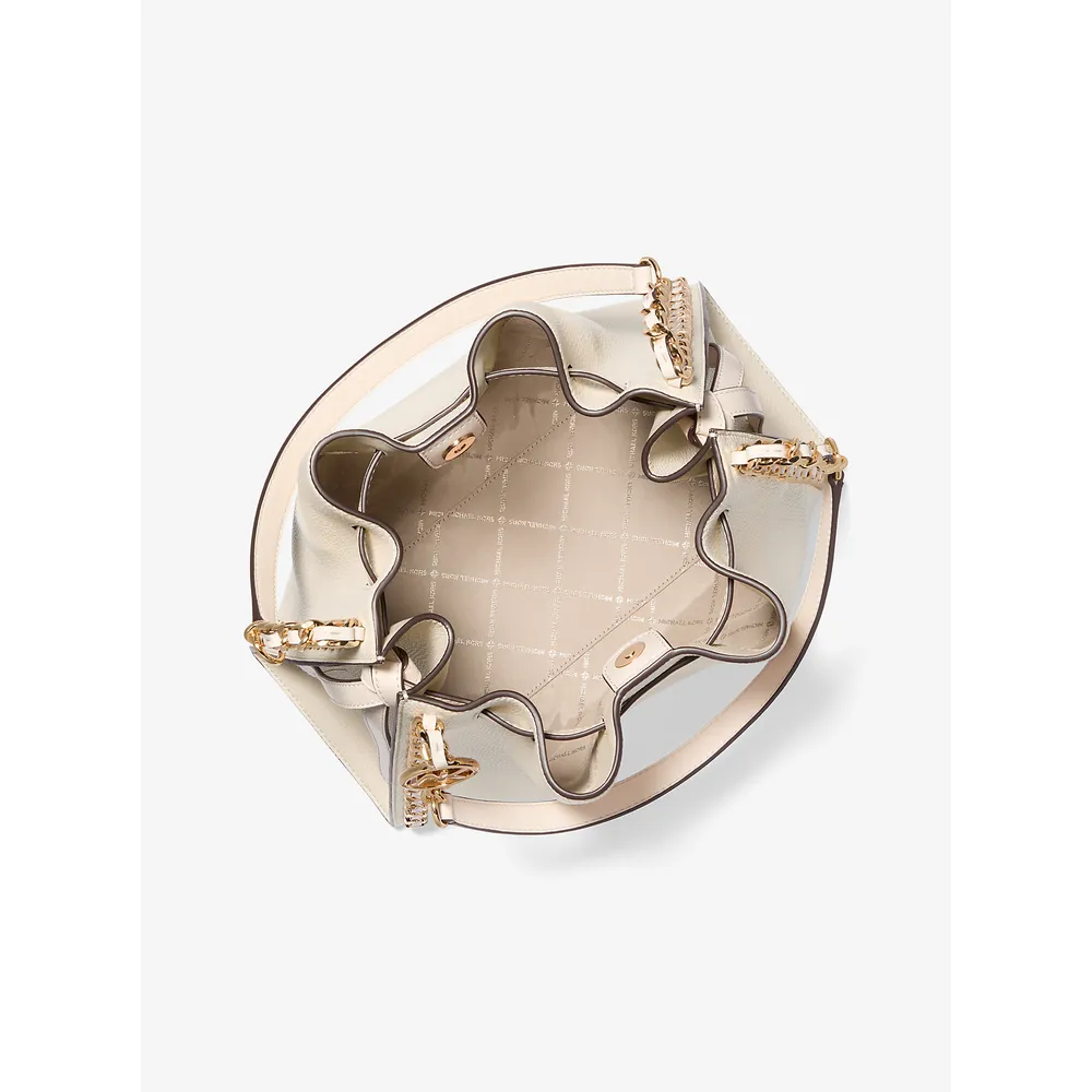 Michael Kors Bolso de hombro grande con cadena Mina | Lt Cream