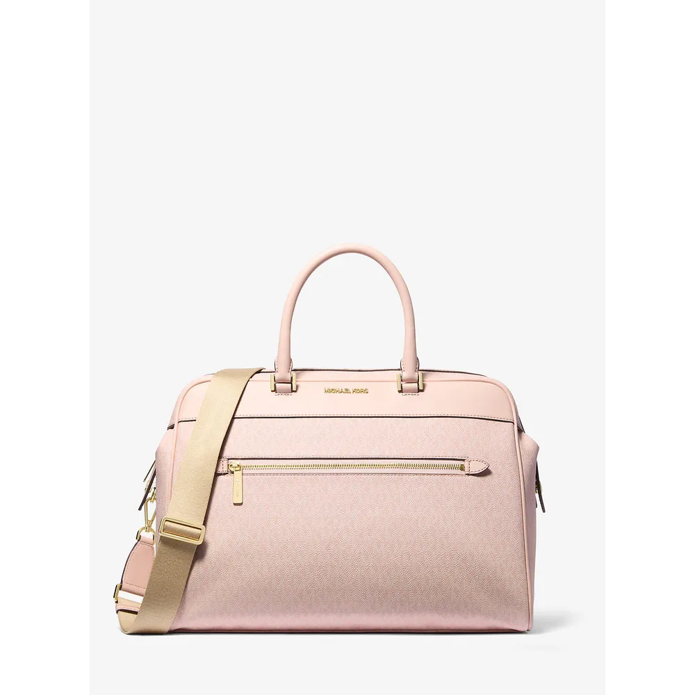 Michael Kors Bolsa de fin de semana grande con logotipo | Lt Powder Blush