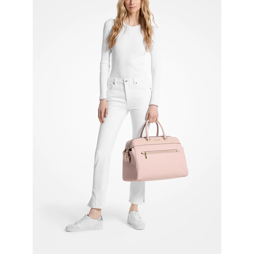 Michael Kors Bolsa de fin de semana grande con logotipo | Lt Powder Blush