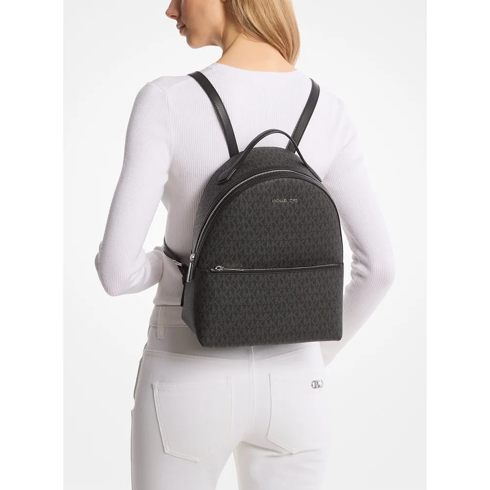 Michael Kors Mochila mediana con el logotipo de la firma Sheila | Negro