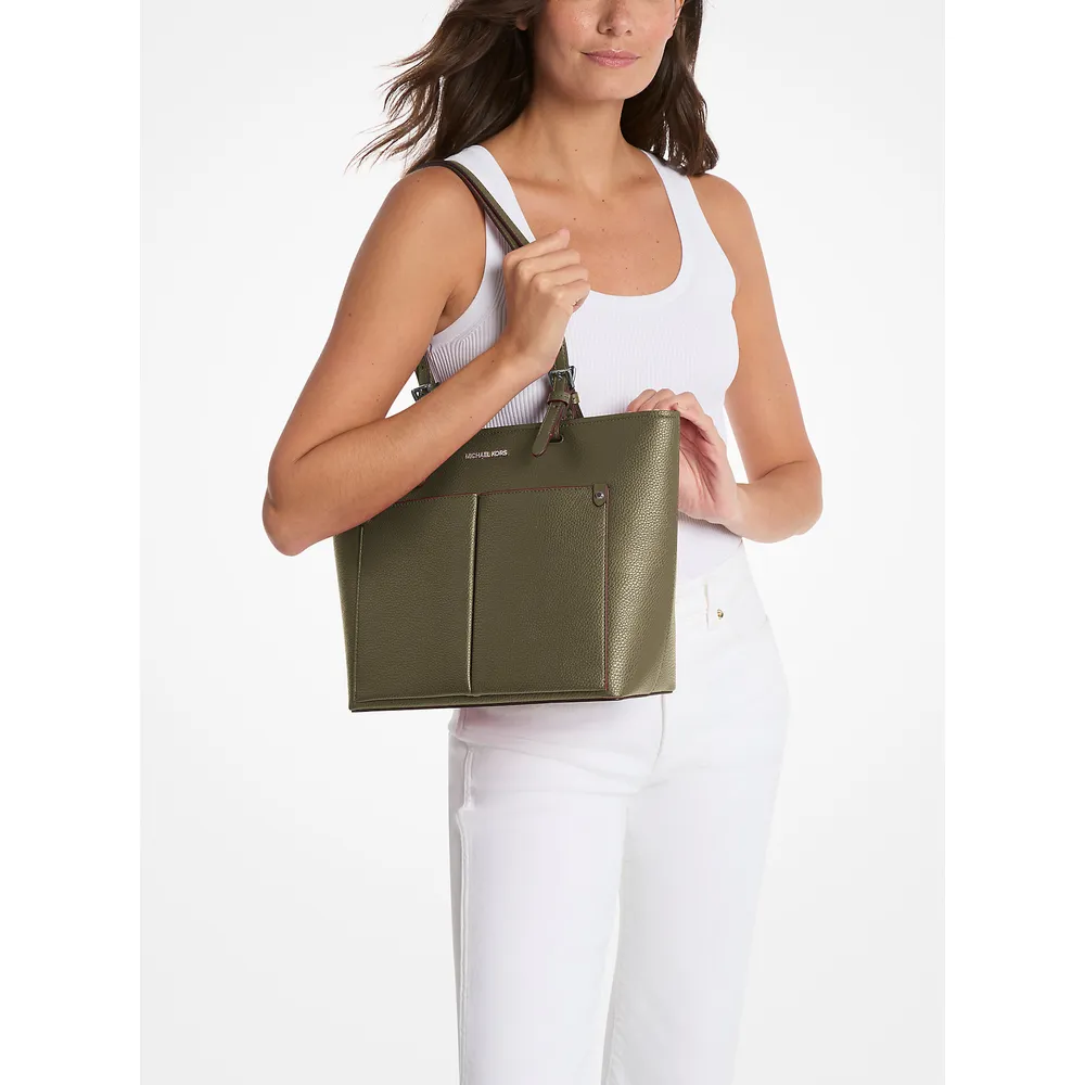 Michael Kors Bolso tote mediano de bolsillo Jet Set | Oliva