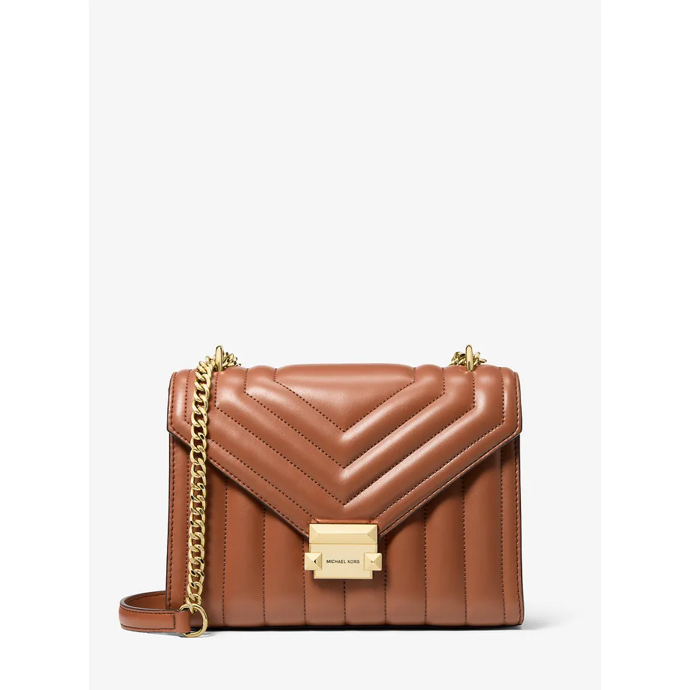 Michael Kors Bolso de hombro mediano acolchado Whitney | Luggage