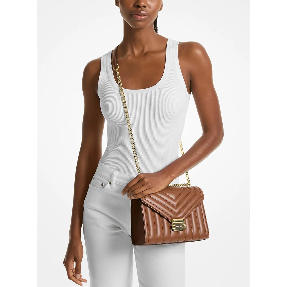 Michael Kors Bolso de hombro mediano acolchado Whitney | Luggage