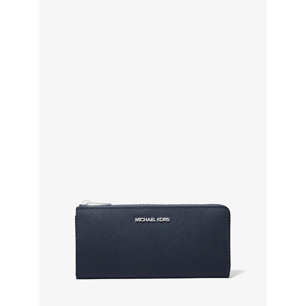 Michael Kors Cartera grande Jet Set Travel de piel saffiano | Navy