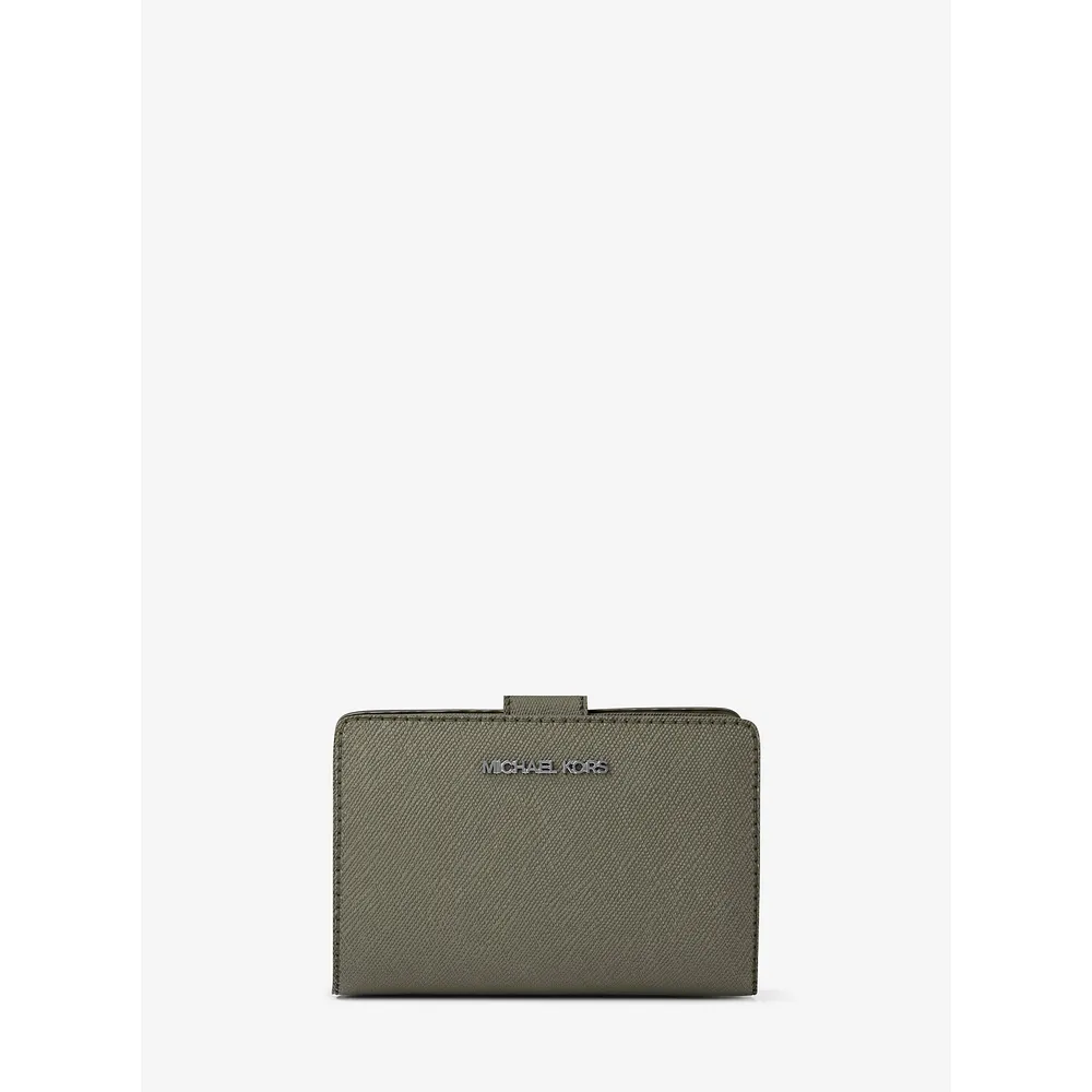 Michael Kors Cartera mediana de piel saffiano | Aceituna