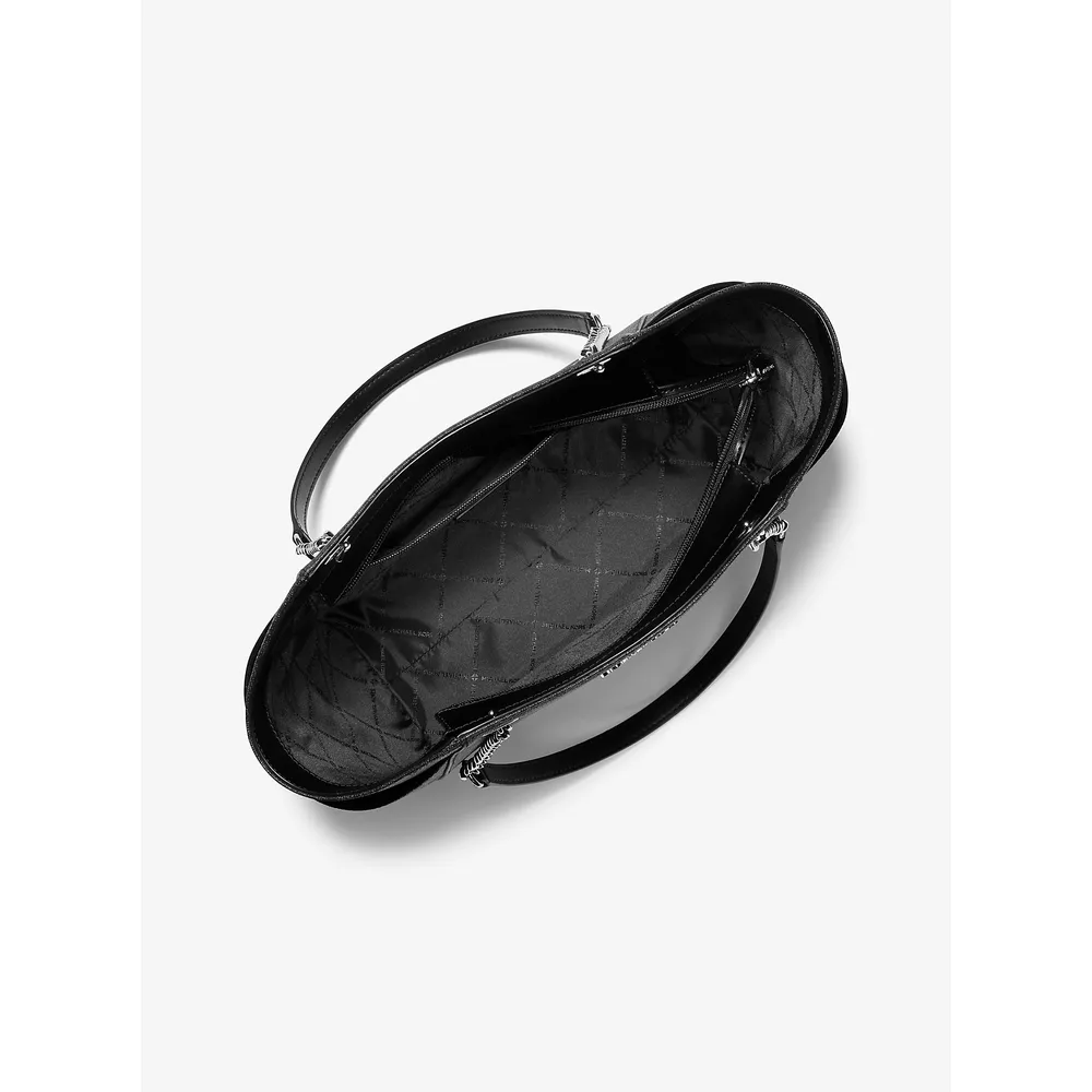 Michael Kors Bolso de hombro grande con logotipo de Jet Set | Negro