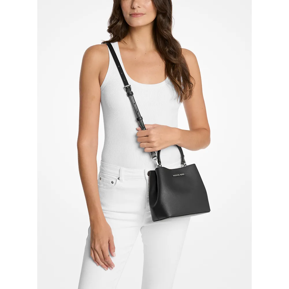 Michael Kors Bolso de hombro convertible pequeño Pratt | Negro