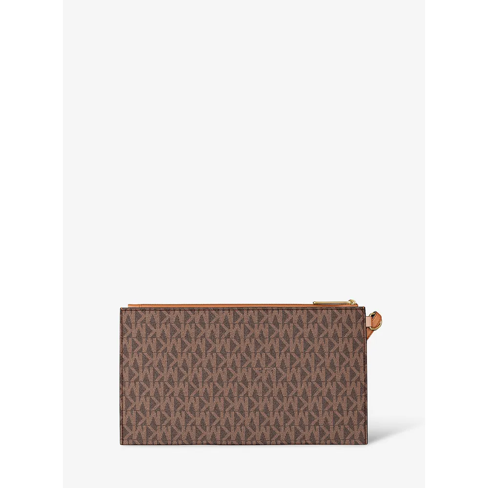 mk623791971_2_webp.webp Michael Kors Bolso de mano Jet Set con el logotipo grande de la firma | Marrón