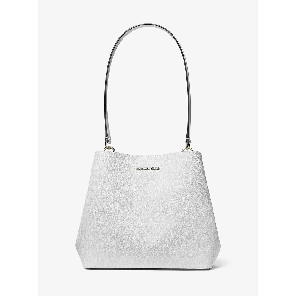 mk623792251_0_webp.webp Michael Kors Bolso de hombro de la firma Pratt | Optic White