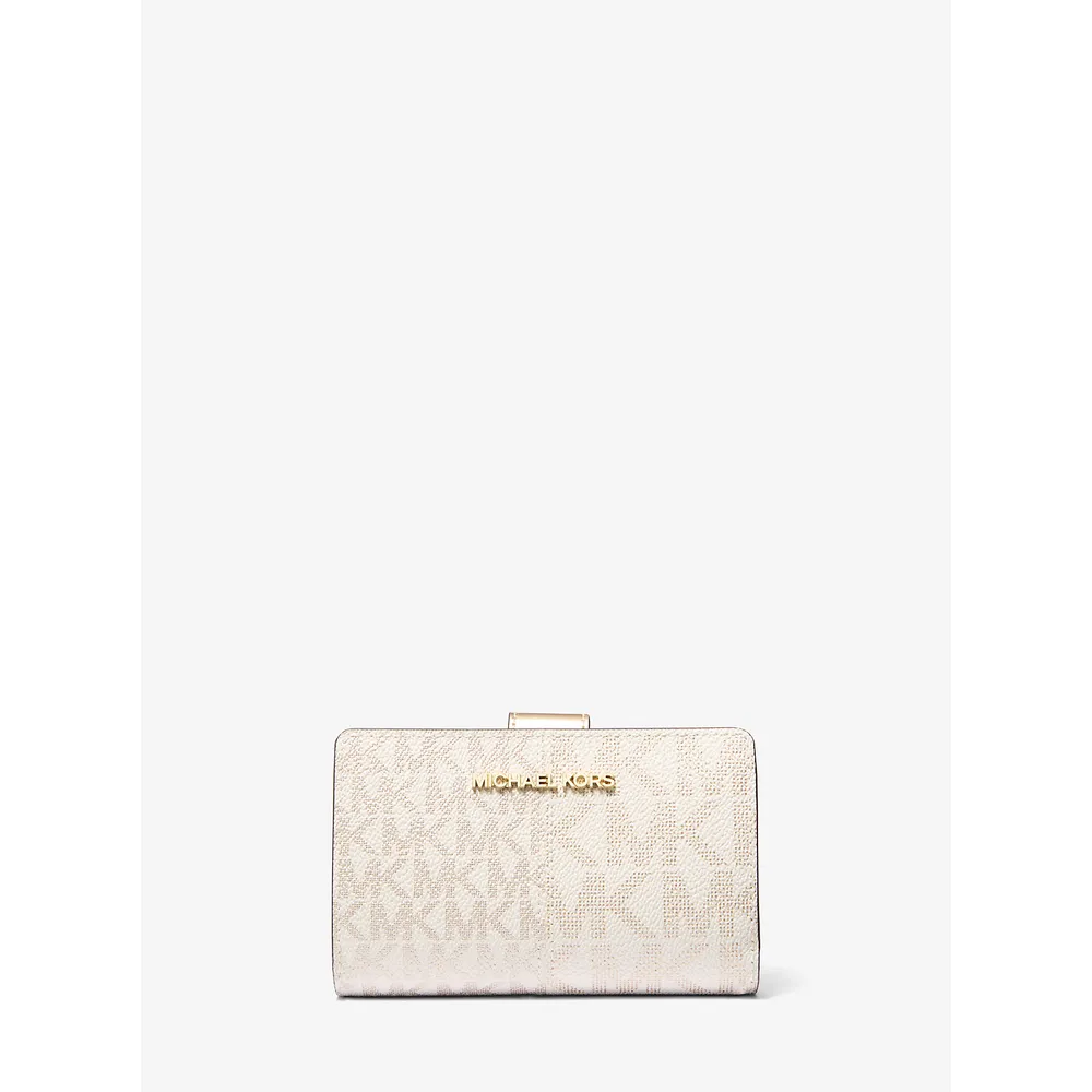 mk785307854_0_webp.webp Michael Kors Cartera mediana con logotipo metálico Jet Set | Oro pálido