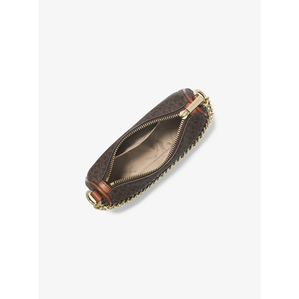 Michael Kors Bolso bandolera convertible Carmela Small Signature Logo | Marrón