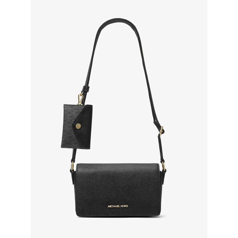 Michael Kors Bolso bandolera Vincent de piel saffiano | Negro