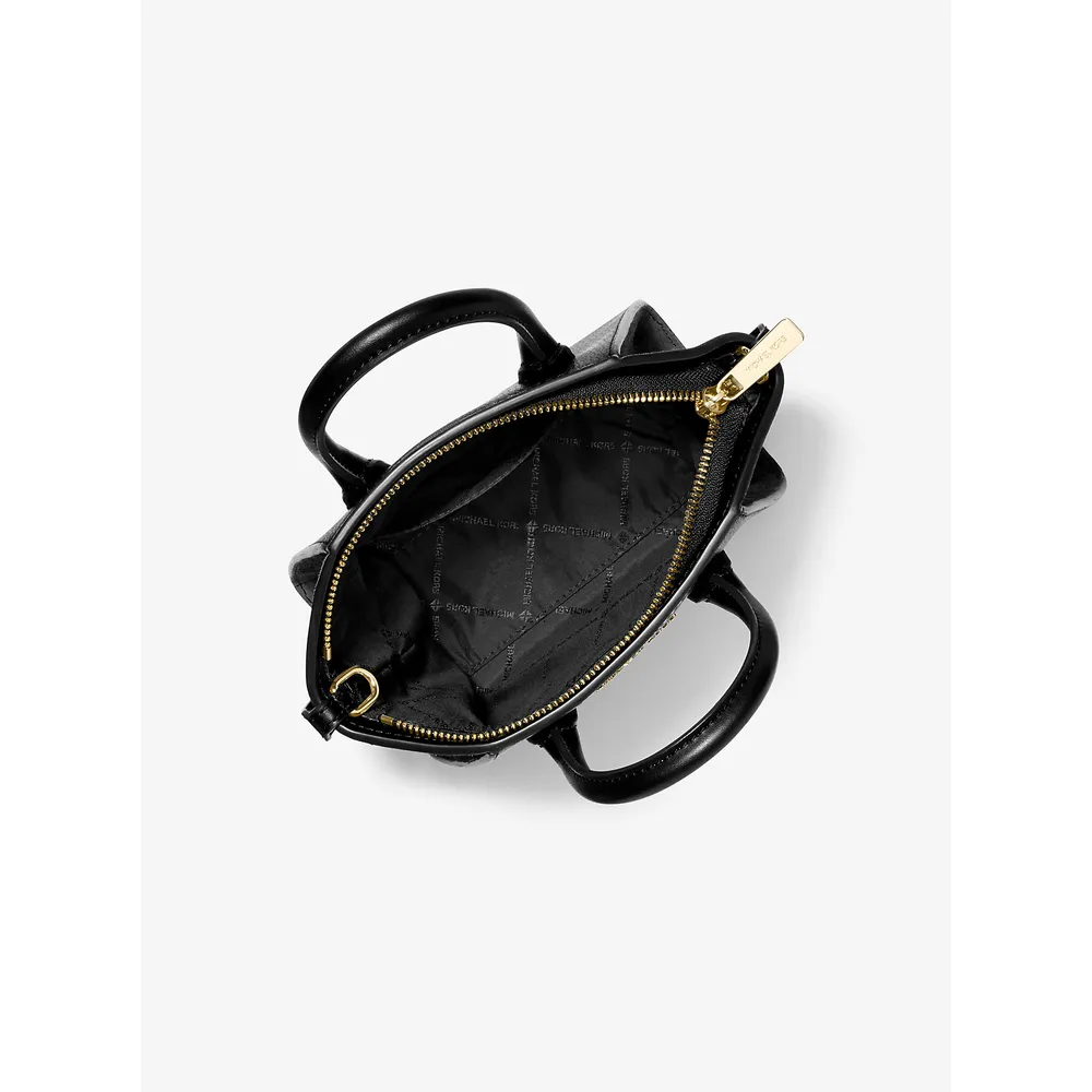 Michael Kors Bolso bandolera extra pequeño Avril de piel y ante | Negro