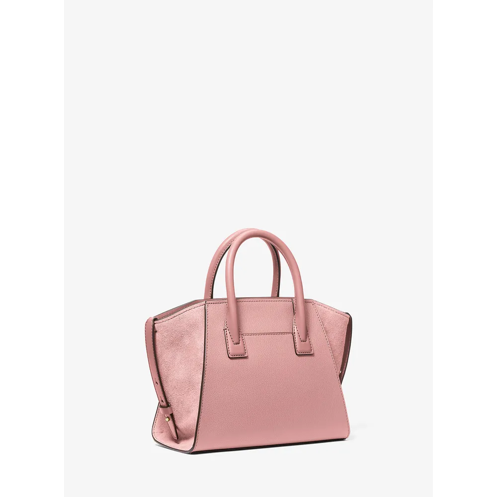 Michael Kors Bolso pequeño Avril de piel granulada | Powder Blush