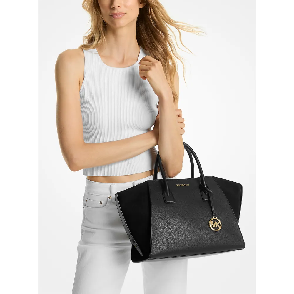 Michael Kors Bolso grande Avril de piel | Negro