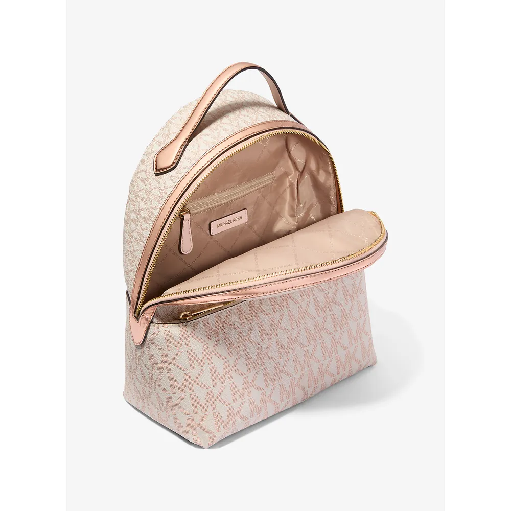 mk785308191_1_webp.webp Michael Kors Mochila mediana Sheila | Oro rosa