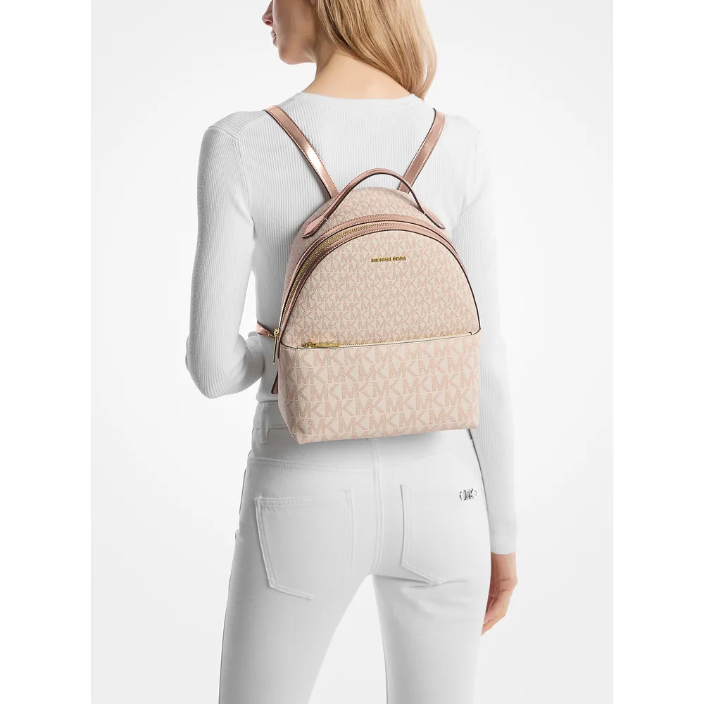 mk785308191_3_webp.webp Michael Kors Mochila mediana Sheila | Oro rosa