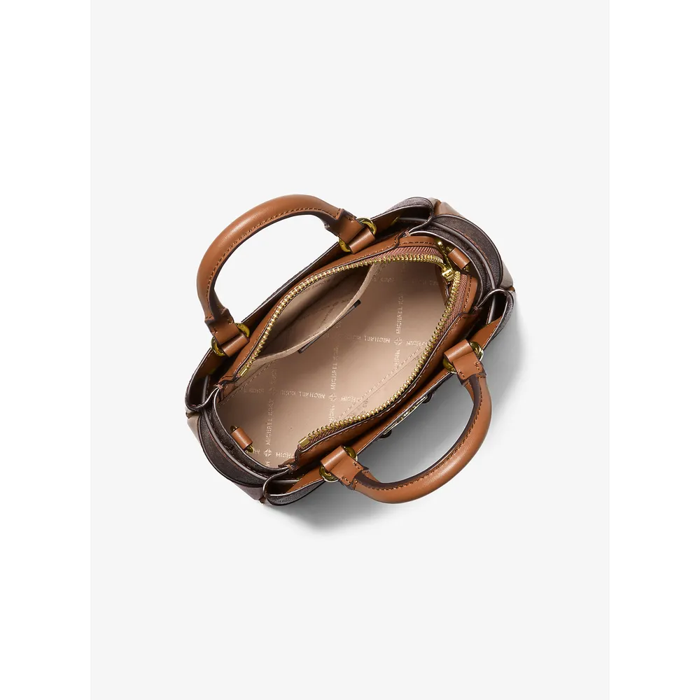 mk785308206_1_webp.webp Michael Kors Bolso satchel Reed con el logotipo de la firma | Marrón