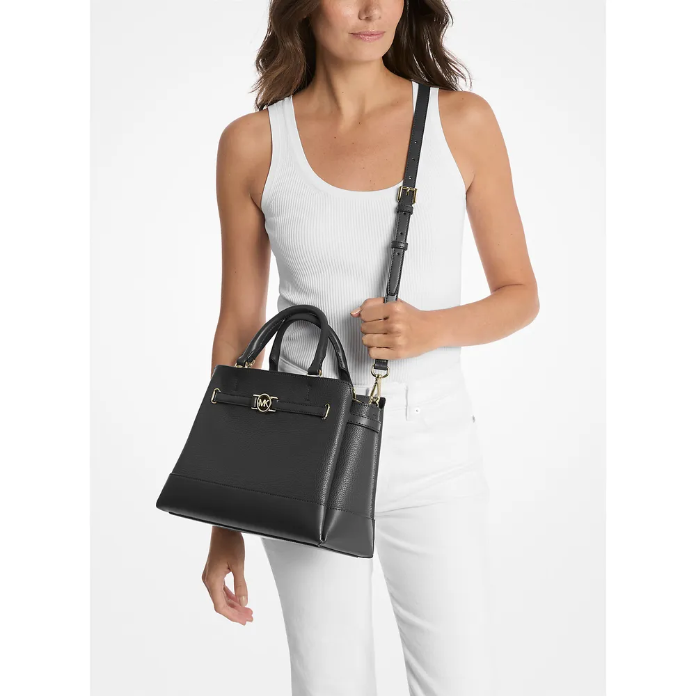 Michael Kors Bolso de piel granulada Reed | Negro