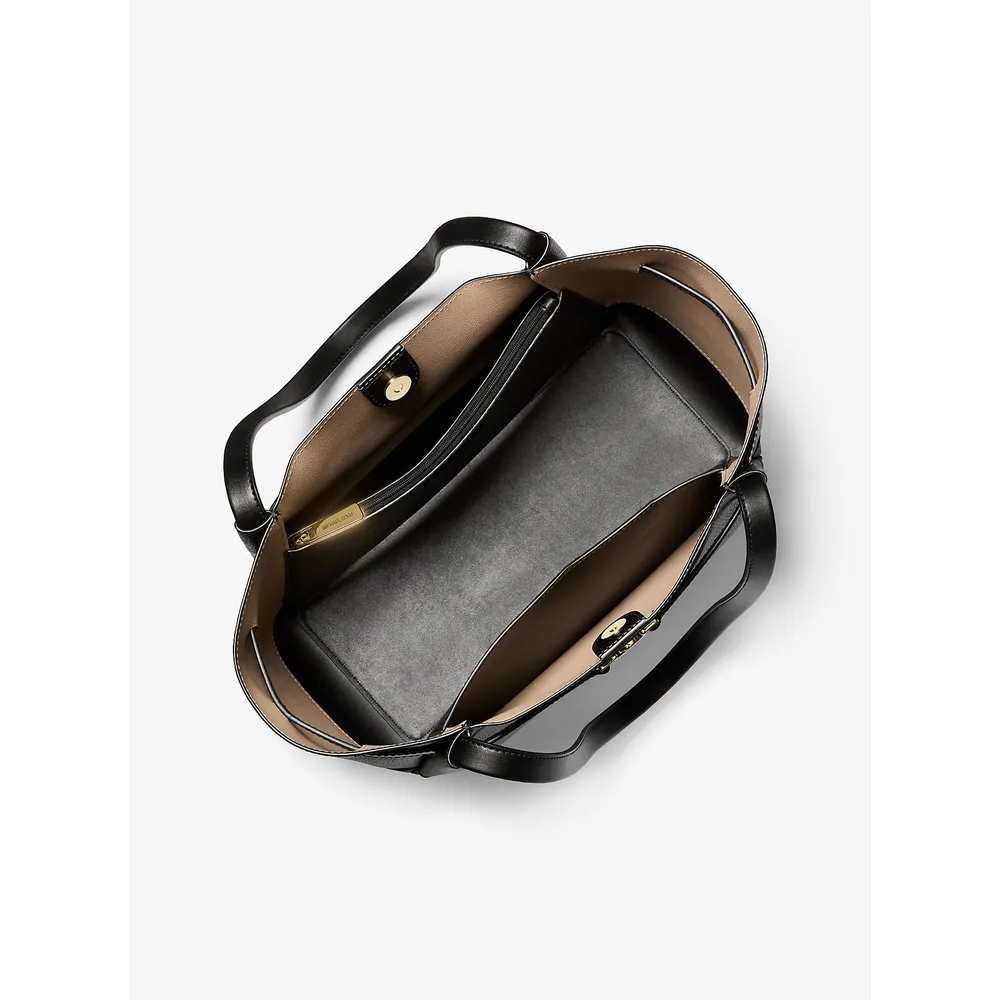 Michael Kors Bolso tote grande de piel granulada Reed | Negro