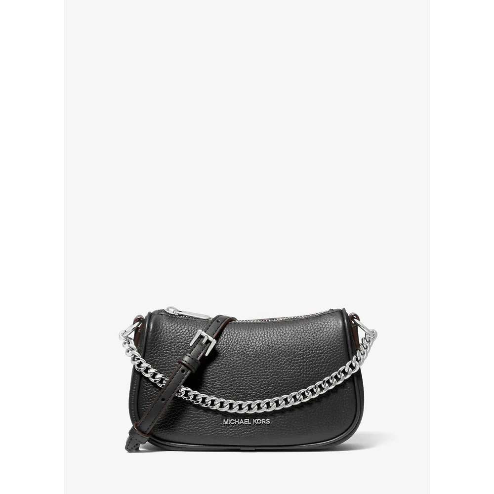 Michael Kors Bolso bandolera pequeño Carmela de piel granulada | Negro