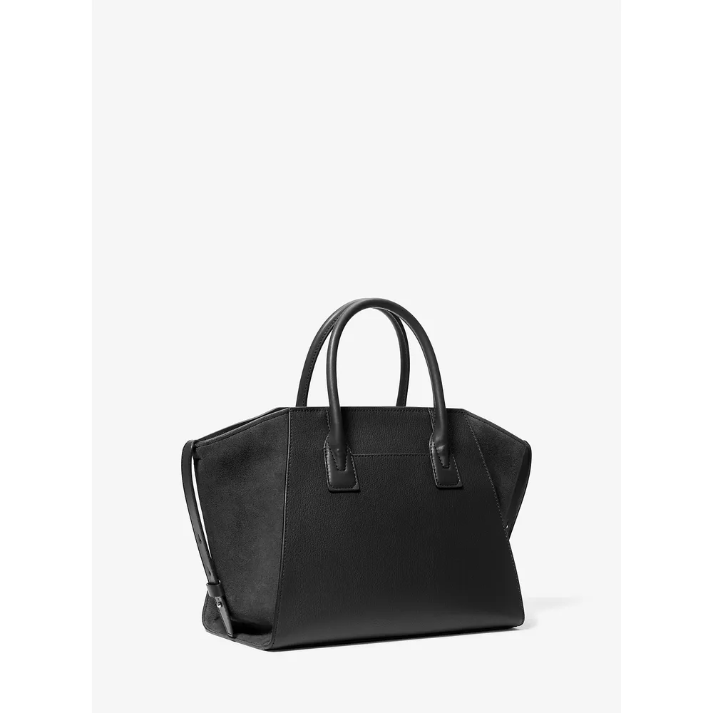 mk785308534_2_webp.webp Michael Kors Bolso grande Avril de piel y ante | Negro