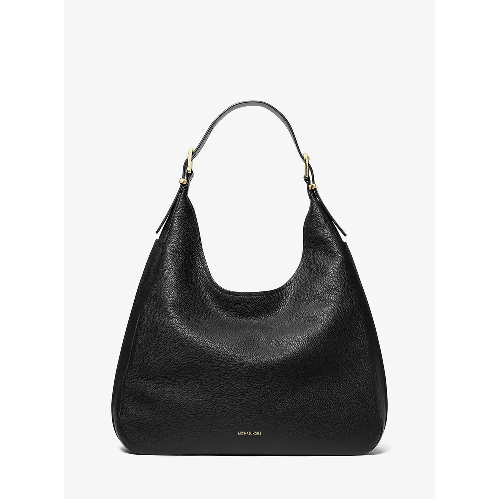 mk785311162_0_webp.webp Michael Kors Bolso de hombro tipo hobo de piel granulada de Nolita | Negro
