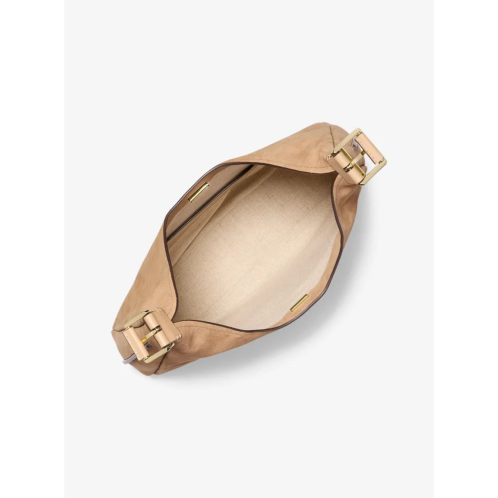 Michael Kors Bolso de hombro grande de nobuk Nolita | Camello