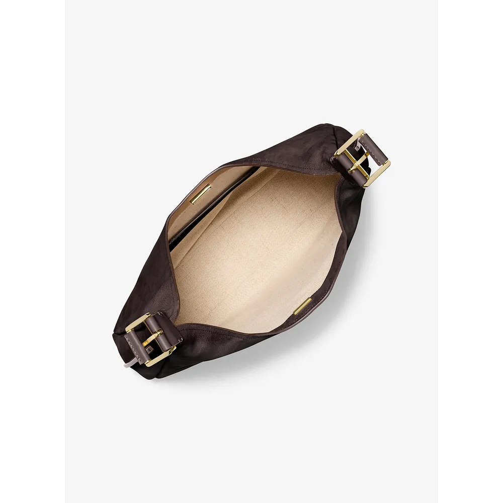 Michael Kors Bolso de hombro grande de nobuk Nolita | Chocolate