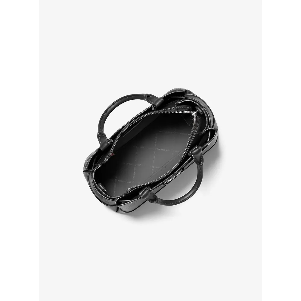 mk785327851_1_webp.webp Michael Kors Bolso pequeño Reed de piel granulada | Negro