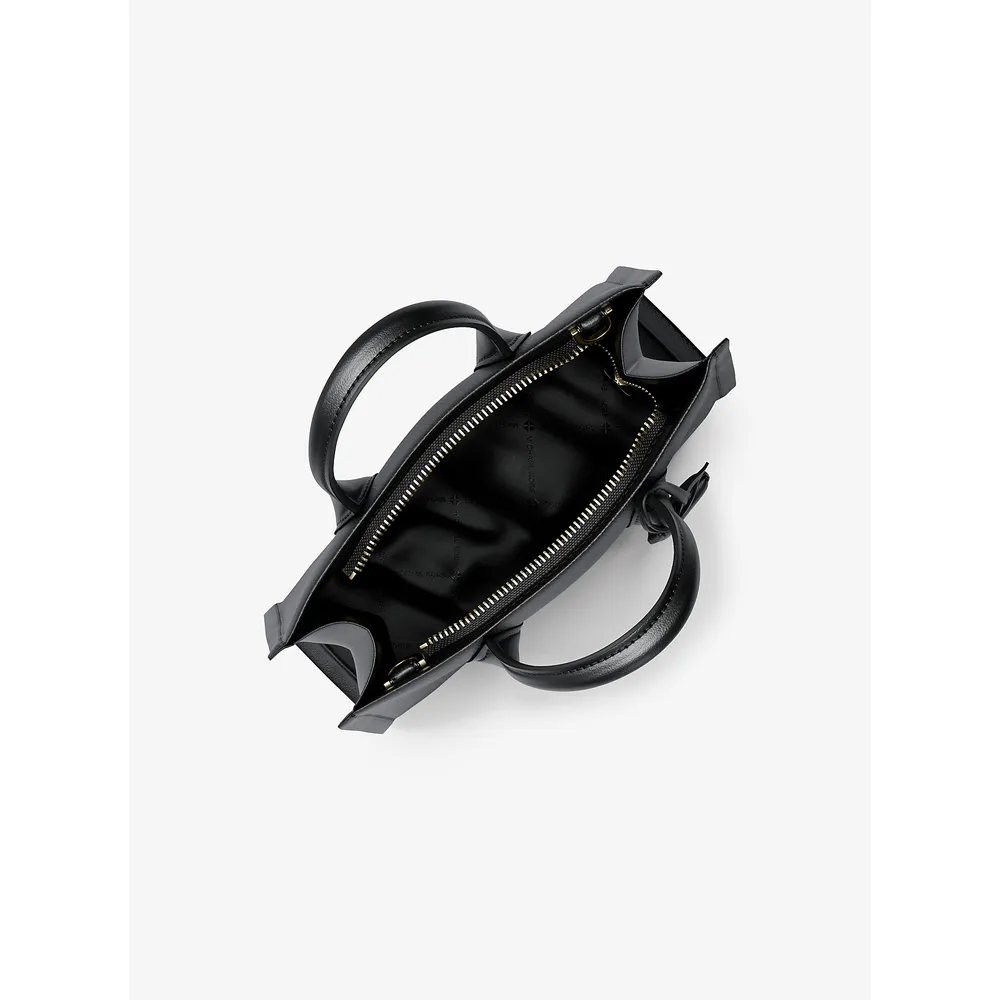 Michael Kors Bolso bandolera convertible Mirella de piel granulada | Negro