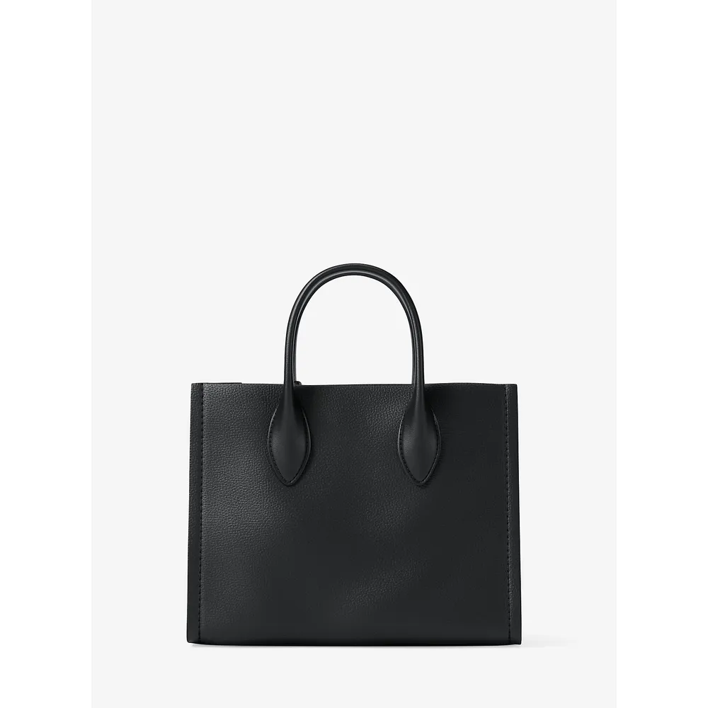 Michael Kors Bolso bandolera convertible Mirella de piel granulada | Negro