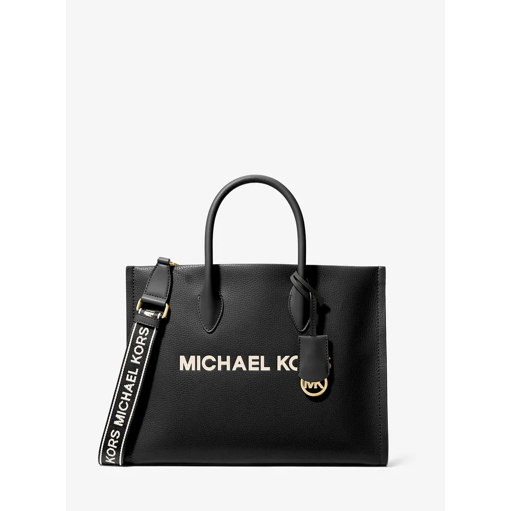 Michael Kors Bolso tote mediano Mirella de piel granulada | Negro