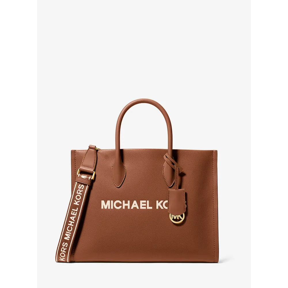 Michael Kors Bolso tote mediano Mirella de piel granulada | Luggage