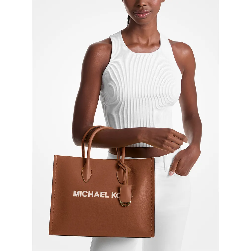Michael Kors Bolso tote mediano Mirella de piel granulada | Luggage