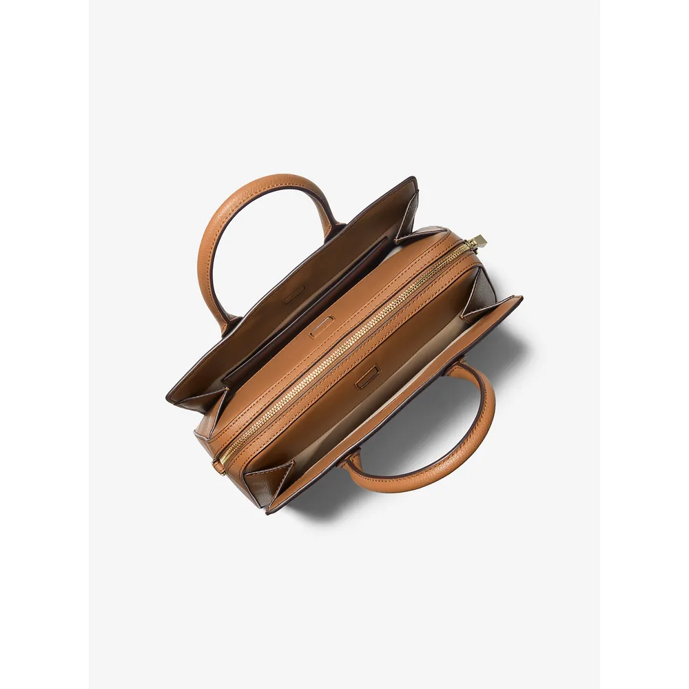 mk785330148_3_webp.webp Michael Kors Bolso satchel mediano con logotipo de la firma Laila | Brn/Bellota