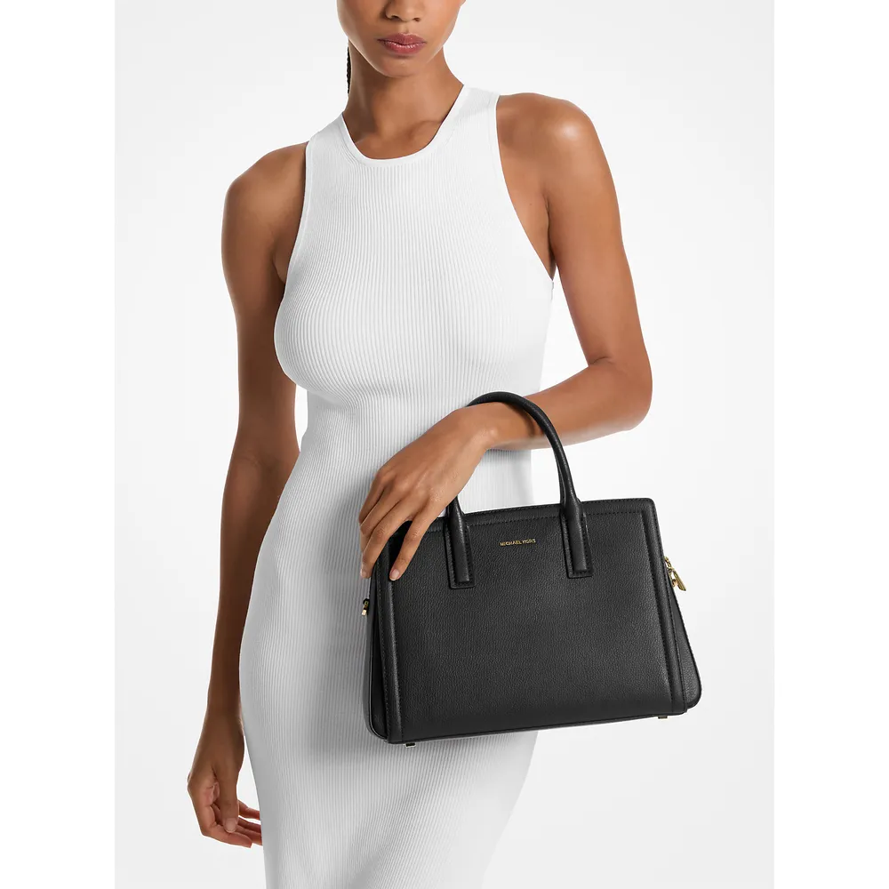 Michael Kors Bolso bandolera mediano de piel Laila | Negro