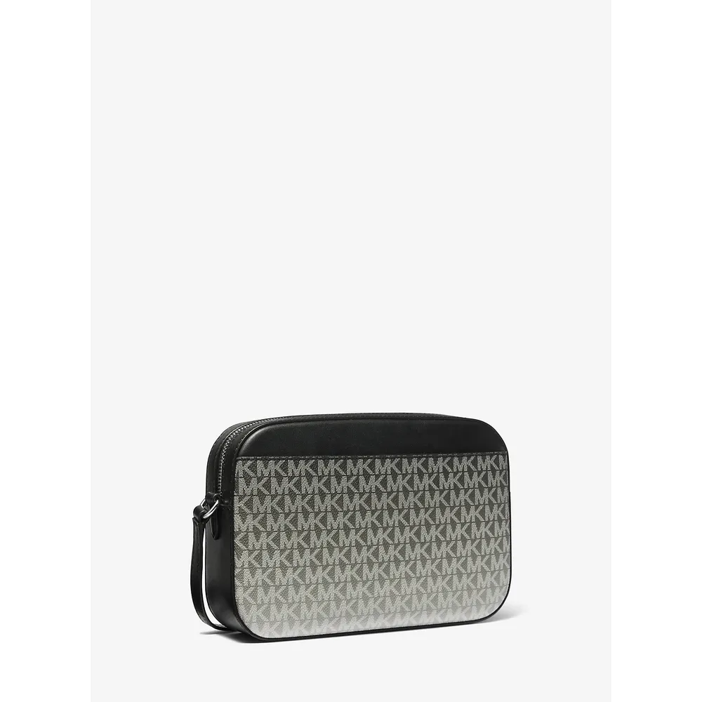 Michael Kors Bolso bandolera grande con logo de la firma Jet Set Ombré | Negro