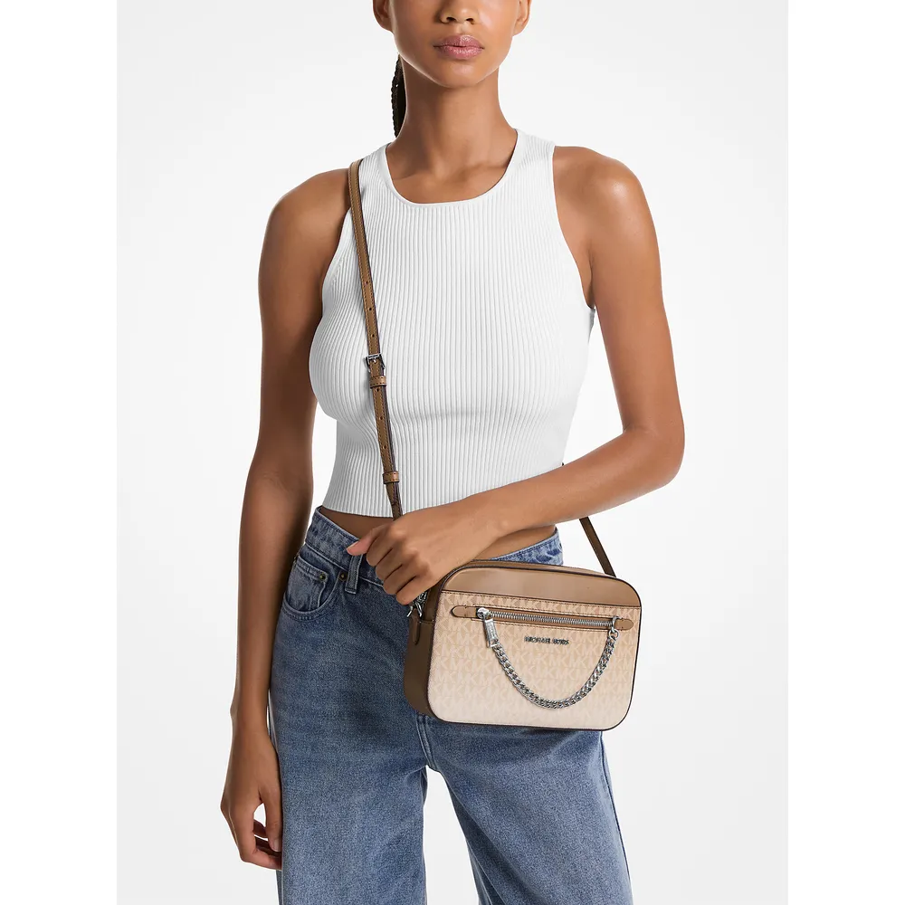 Michael Kors Bolso bandolera grande con logo de la firma Jet Set Ombré | Husk