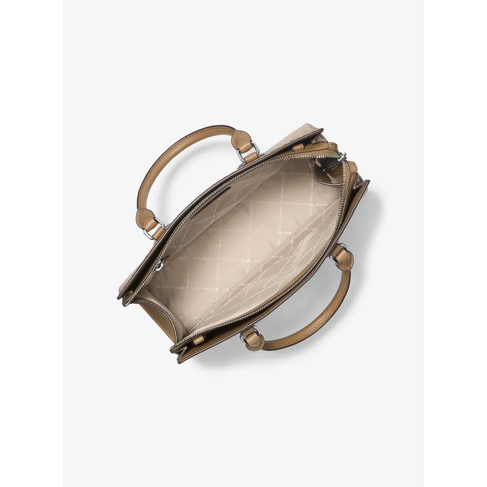 Michael Kors Bolso satchel mediano Sheila con logo de la firma ombré | Husk
