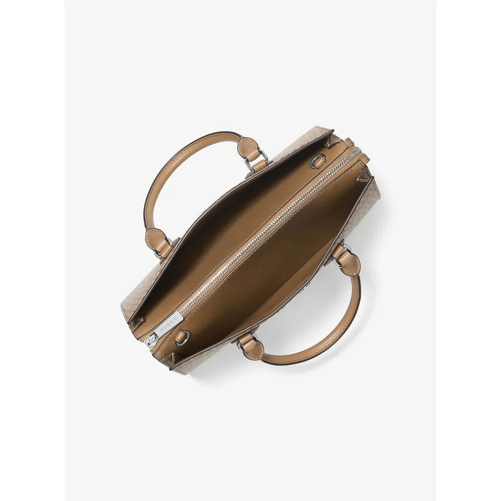 Michael Kors Bolso satchel mediano Sheila con logo de la firma ombré | Husk