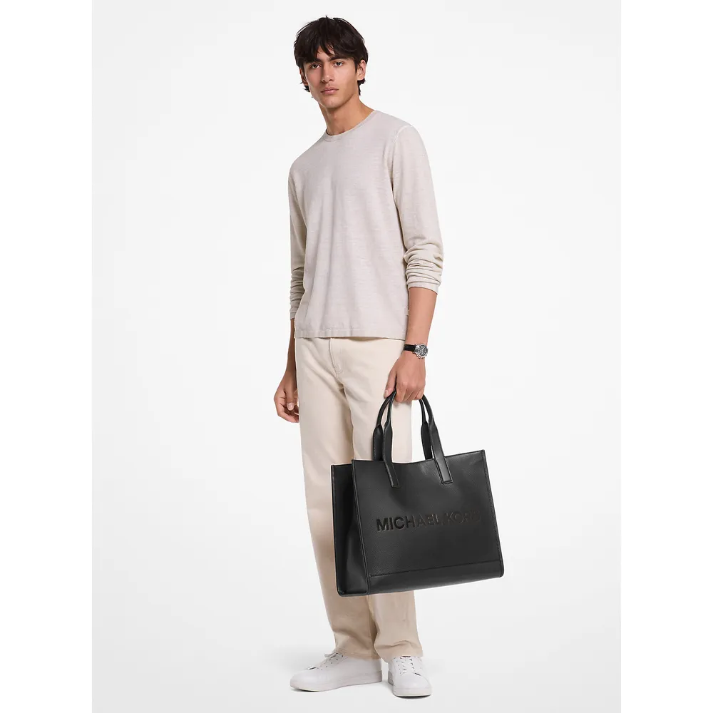 Michael Kors Bolso tote de piel granulada | Negro