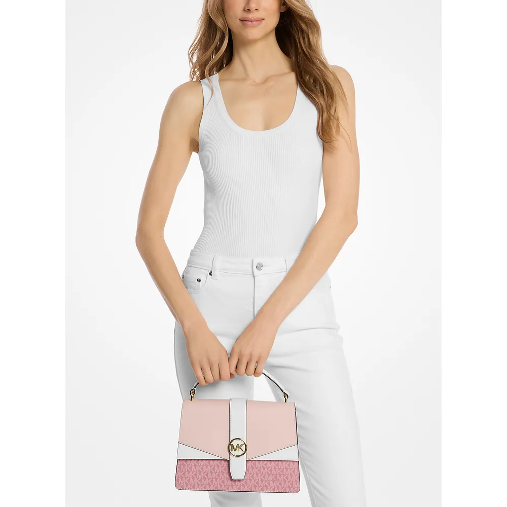 Michael Kors Bolso satchel de la firma Greenwich | Pwd Blsh Mlt